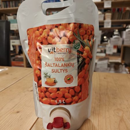 100% Natural Sea Buckthorn Juice (Šaltalankių sultys) 1,5L