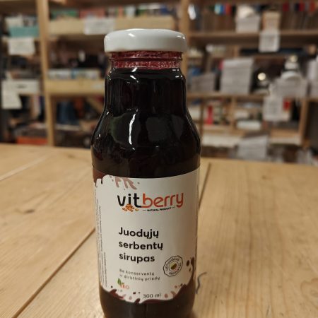 Blackcurrant Syrup (Juodųjų serbentų sirupas) 300ml