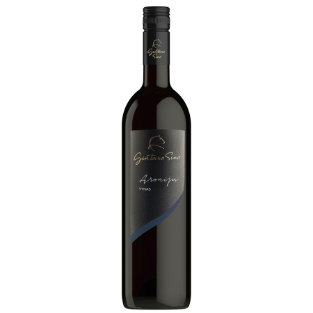 Lithuanian Chokeberry Wine "Gintaro Sino. Aronijų vynas", semi-sweet