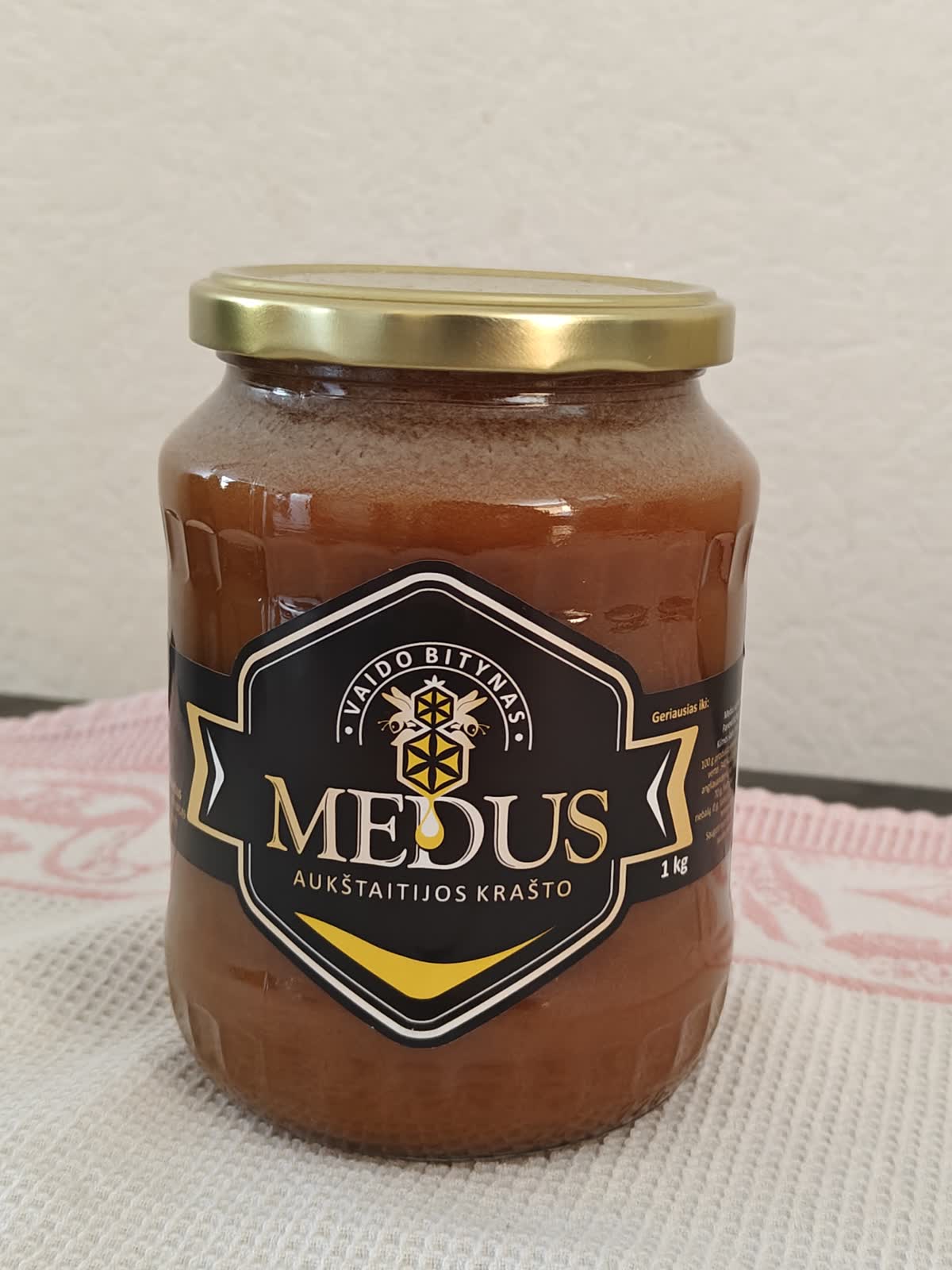 Lithuanian Buckwheat Honey "Grikių medus" 1 kg